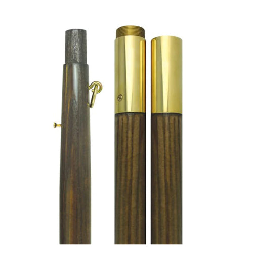 Oak Finished Poles - Brass Joint