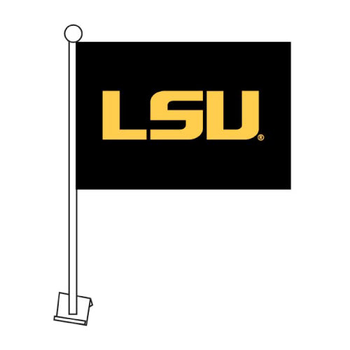 LSU - Black • Car Flag • 11" x 16"