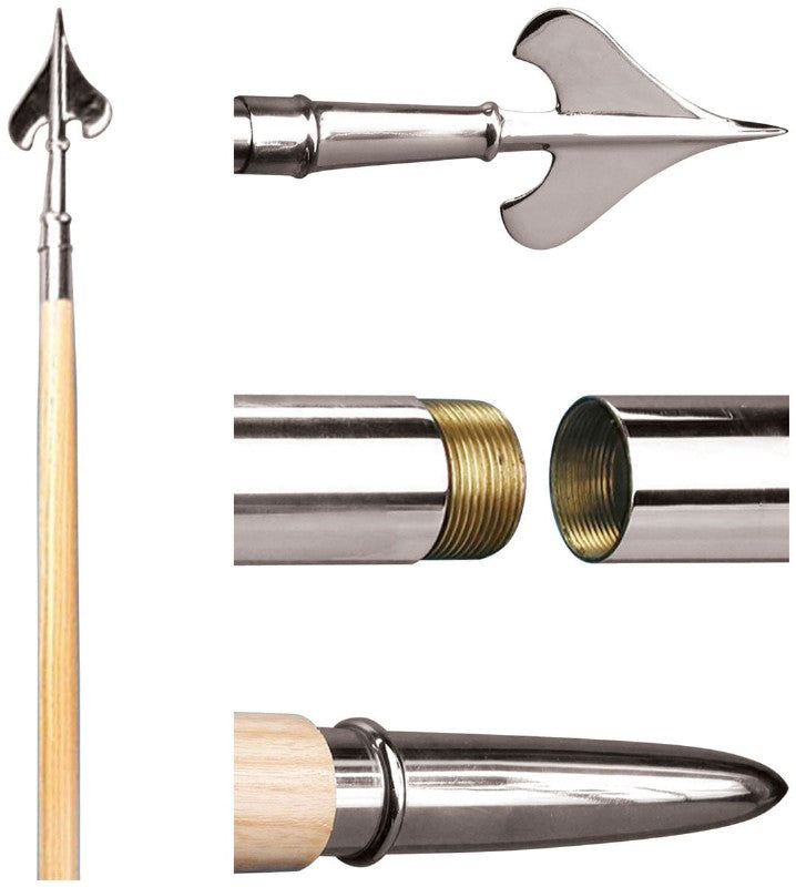 Guidon Pole Set - Silver Fittings