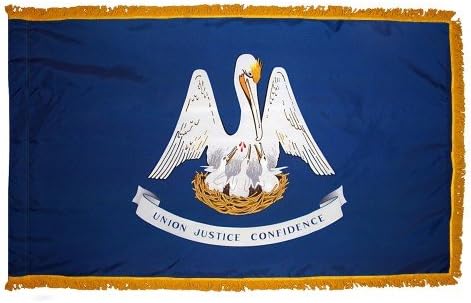 Louisiana Interior Nylon Fringe Flag