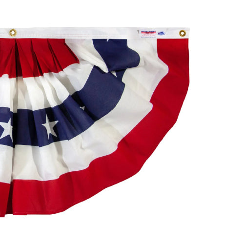 3' x 6' Polycotton Full Fan Flag with Stars