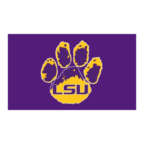 LSU - Tiger Paw 3'x 5'