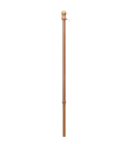 5' 1-Piece Blonde Wood Flagpole