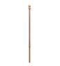 5' 1-Piece Blonde Wood Flagpole